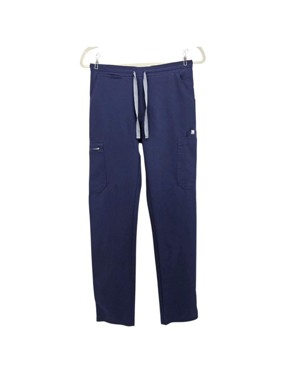 Figs Womens XS Scrubs Pants Yola Slim Scrub Pant Navy Blue Pockets Stretch